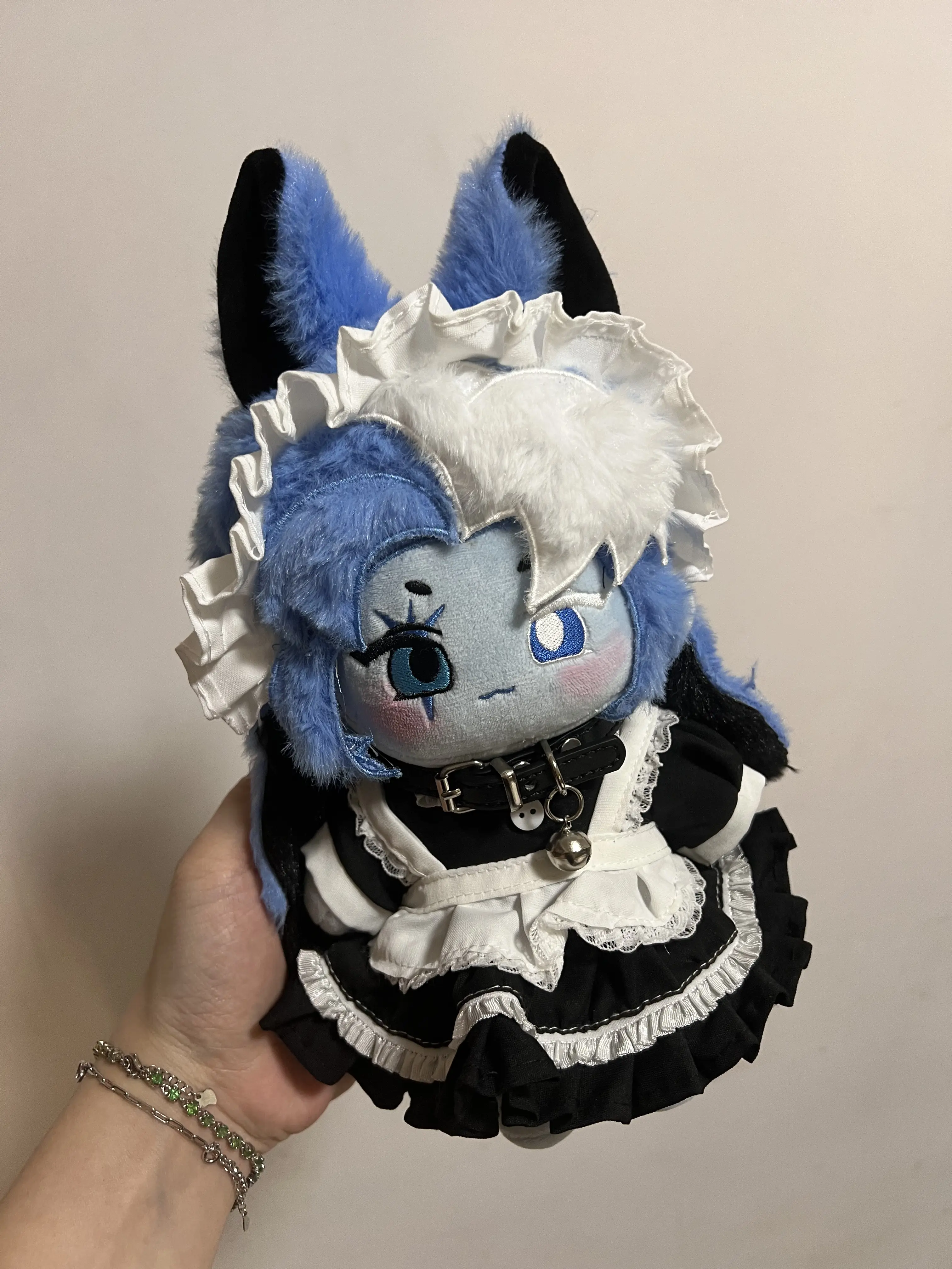 20cm Shadow Milk Cookie Plush Doll Cartoon Game Cosplay Dress-Up Cotton Toy Customizable Changeable Clothes Gift For Kids