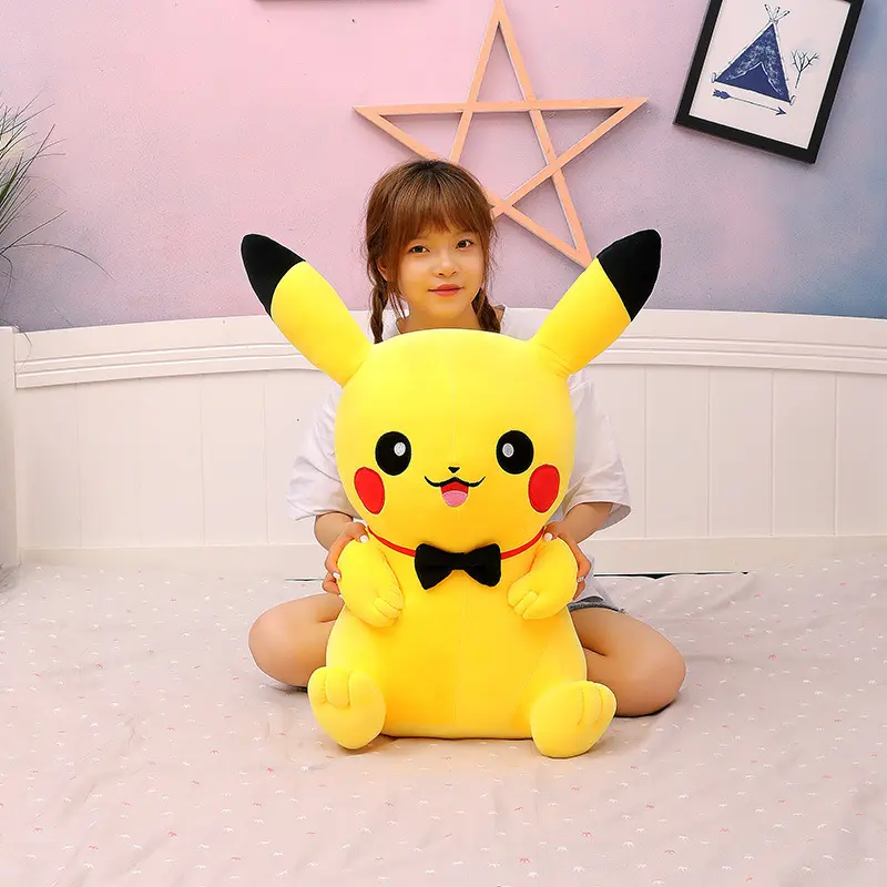 40-120cm Pokemon Large Plush Toys Pikachu Laugh Kawaii Anime Plushie Dolls Pokémon Soft Stuffed Giant Pillows Gifts for Children