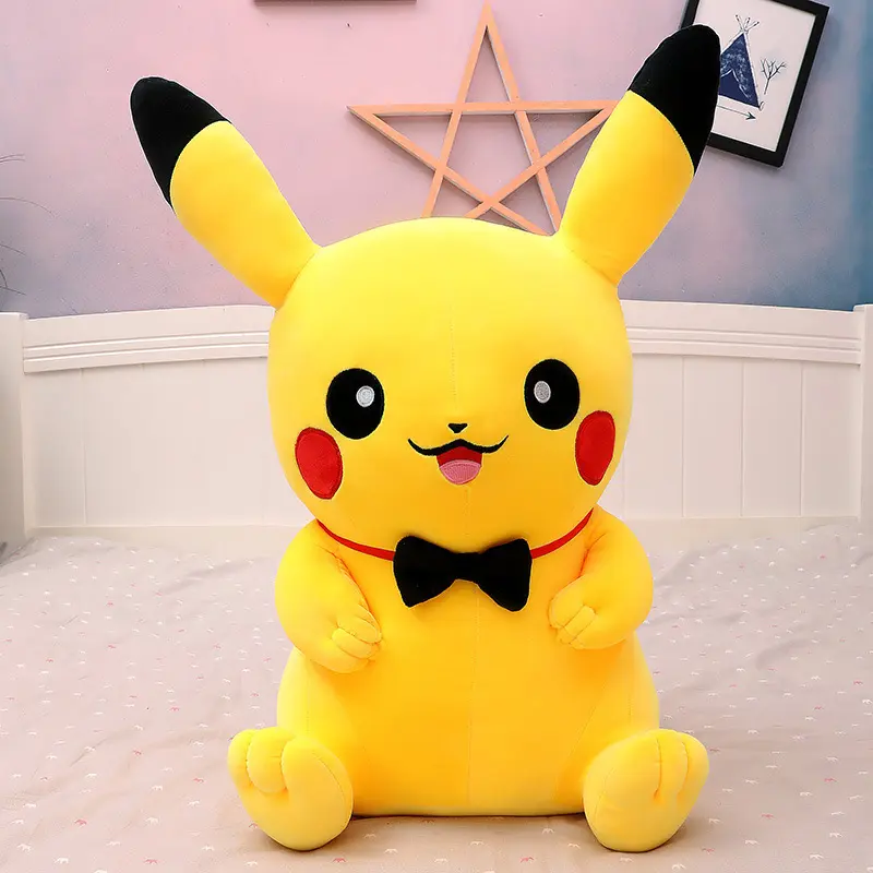 40-120cm Pokemon Large Plush Toys Pikachu Laugh Kawaii Anime Plushie Dolls Pokémon Soft Stuffed Giant Pillows Gifts for Children