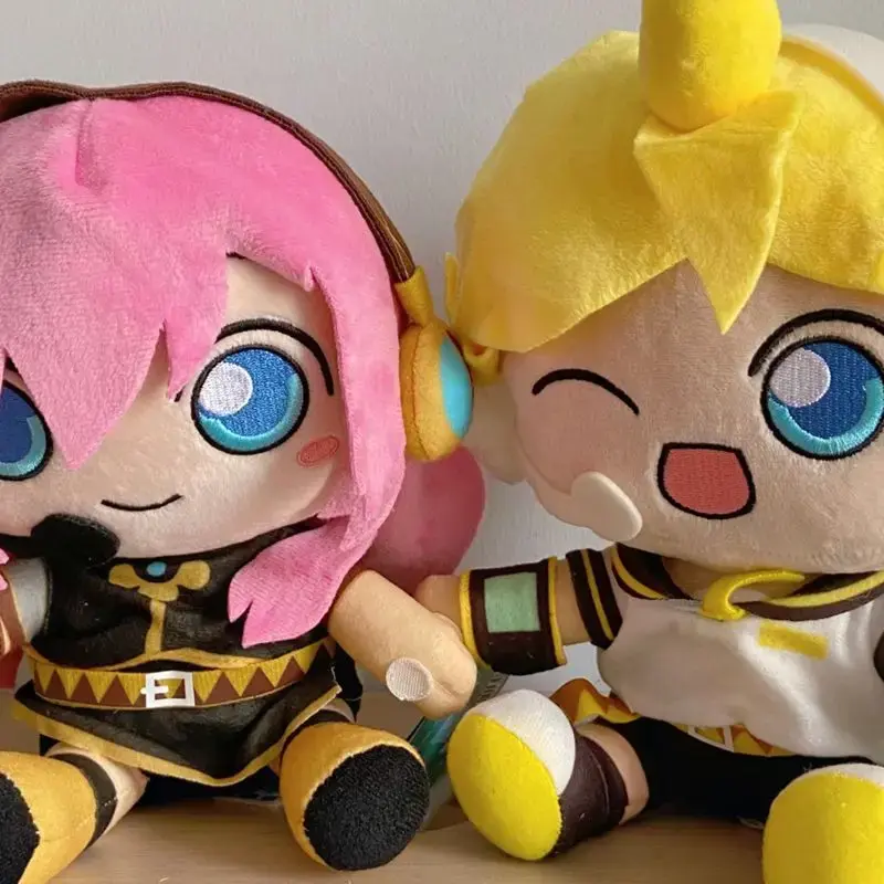20cm Original Anime Hatsune Miku Plush Kwayi Toys Fufu Kagamine Len Kagamine Rin Megurine Luka Soft Filled Pillow Kid Gift Dolls