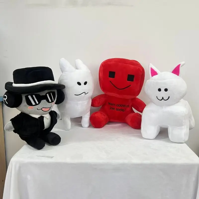 NEW  Forsaken Gubby Plush Anime Pizzaman Chance Man Plushie Cute Cartoon Stuffed Doll Soft Room Decor Pillow Toy Kids Gift