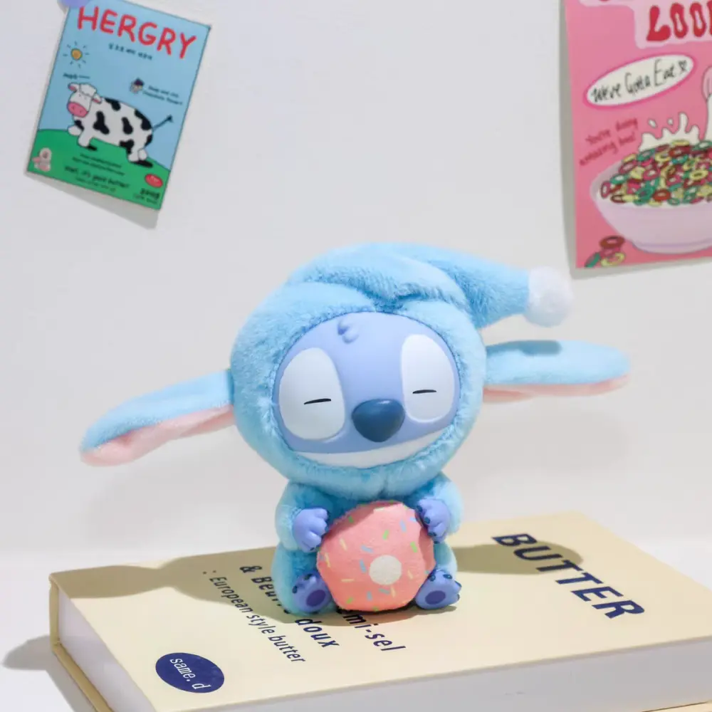 Kawaii Stitch Vinyl Plush Dolls Disney Cartoon Plush Toys Student Backpack Decoration Accessories Girls Birthday Gifts