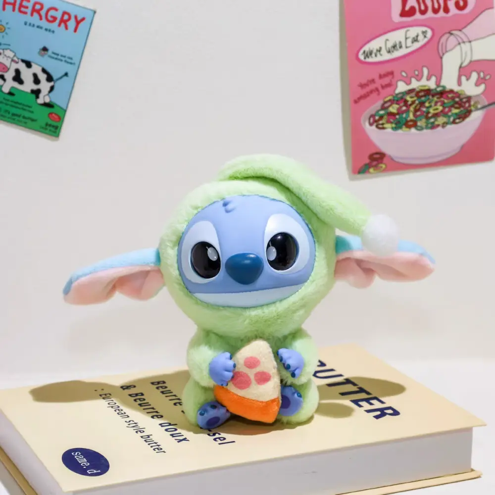 Kawaii Stitch Vinyl Plush Dolls Disney Cartoon Plush Toys Student Backpack Decoration Accessories Girls Birthday Gifts