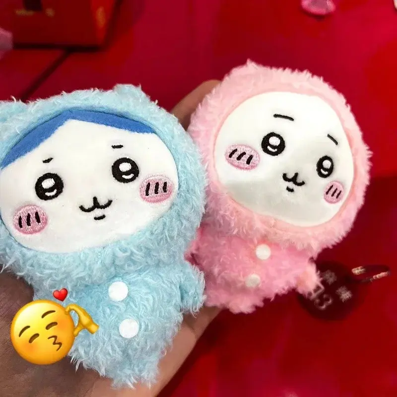Kawaii Chiikawa Plush Keychain Cute Doll Pendant Anime Figure Collect Mini Hanging Toy for Boys Girls Schoolbag Birthday Gift