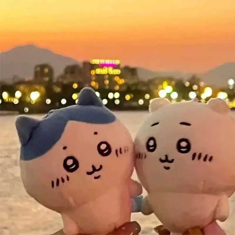 Kawaii Chiikawa Plush Keychain Cute Doll Pendant Anime Figure Collect Mini Hanging Toy for Boys Girls Schoolbag Birthday Gift