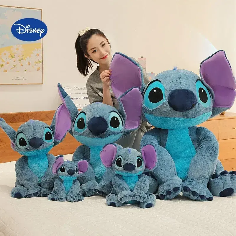 Disney 60CM Plush Stuffed Toys Lilo &Stitch Kawaii Cartoon Animal Cushion Pillow Doll Couple Girls BoyChristmas Gift  peluches