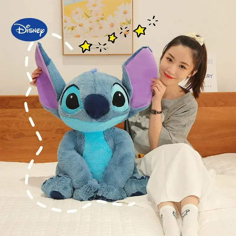 Disney 60CM Plush Stuffed Toys Lilo &Stitch Kawaii Cartoon Animal Cushion Pillow Doll Couple Girls BoyChristmas Gift  peluches