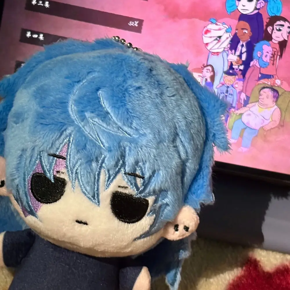 New In Stock 10cm Sally Face Plush Toy Cute Cotton Doll Anime Peripherals Plushie Toy Birthday Gift