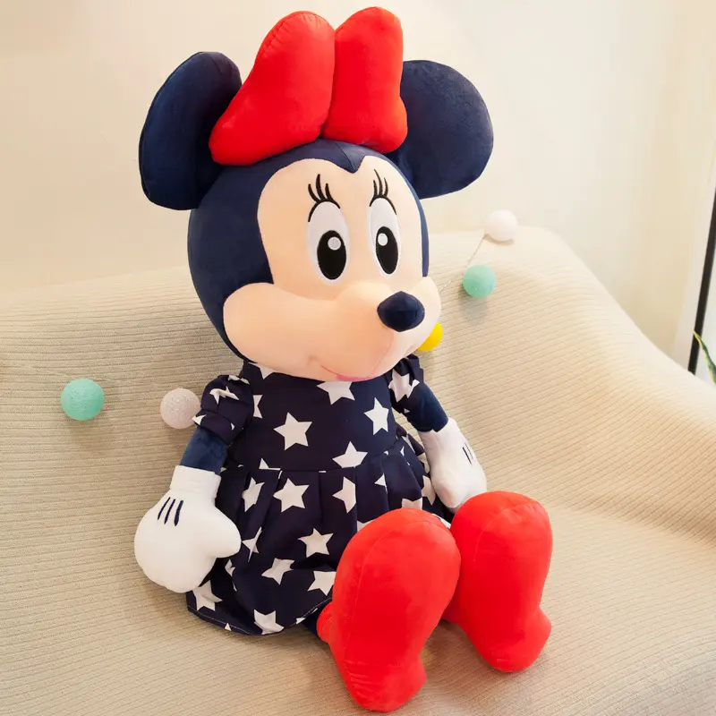 30CM New Disney Plush Doll Star Mickey Mini Filling Toy Cute Mickey Mouse Cartoon Doll Birthday Gift for Children's Playmates