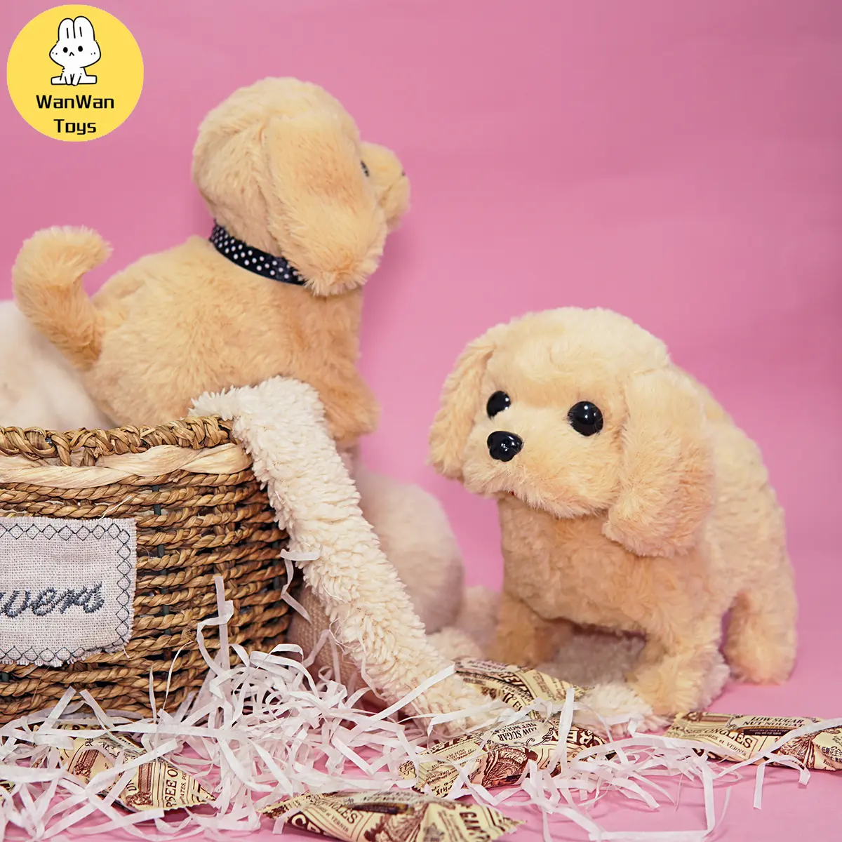 Small Dog Collar Multiple Color Options Electric Plush Cartoon Cute Children's Novelty Toy Christmas Party Decorations Birthday