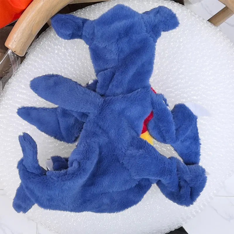 Pokemon Huge Garchomp Anime Plush Toys Pokémon Plushie Kawaii Semi-finished Leather Holster Pillow Gift for Children Xmas