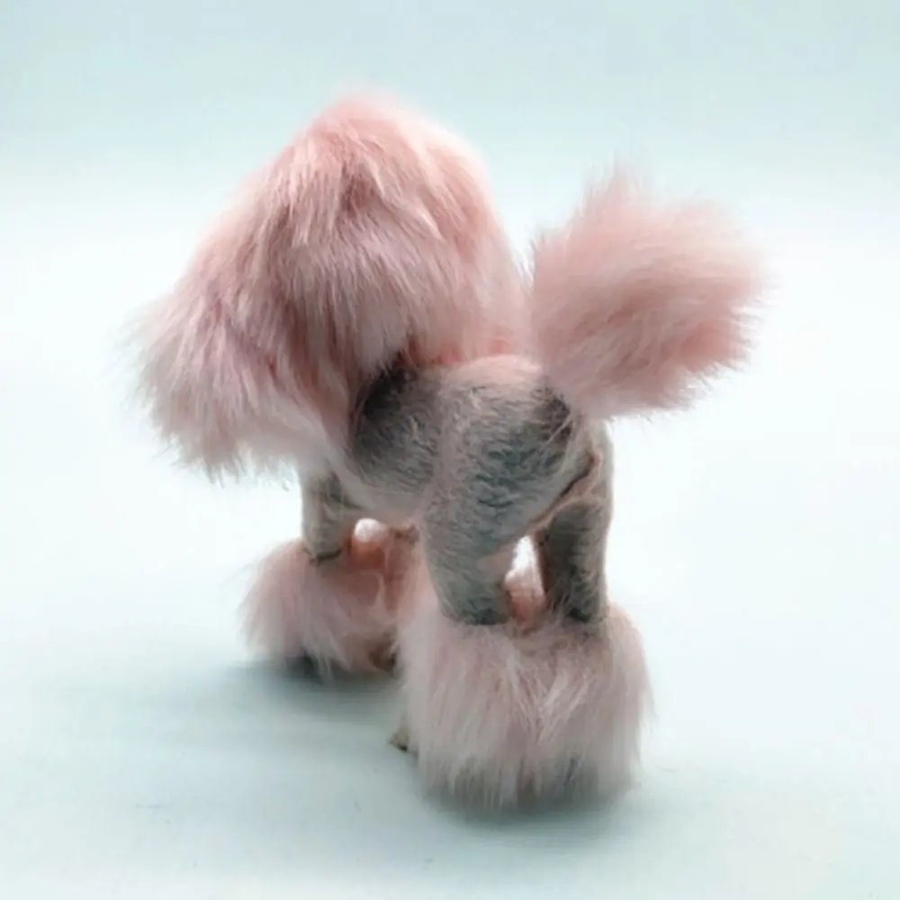 Room Decoration Photography Props Teaching Mold Plush Toys Simulation Dog Poodle Figurines Miniature Figurines Desk Ornaments