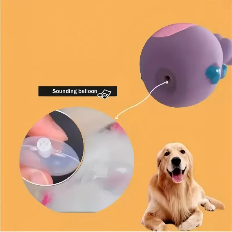 Soft Rubber Chew Toys Three styles of squeaky, interactive throwing games Cute and fun for small to medium sized dogs!