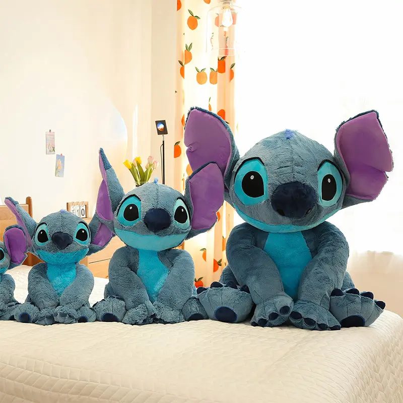 Disney Stitch Angel Stuffed Plush Toy Kawaii Lilo & Stitch Cartoon Plush Doll Stress Relief Pillow Comforting Toy for kids Gifts