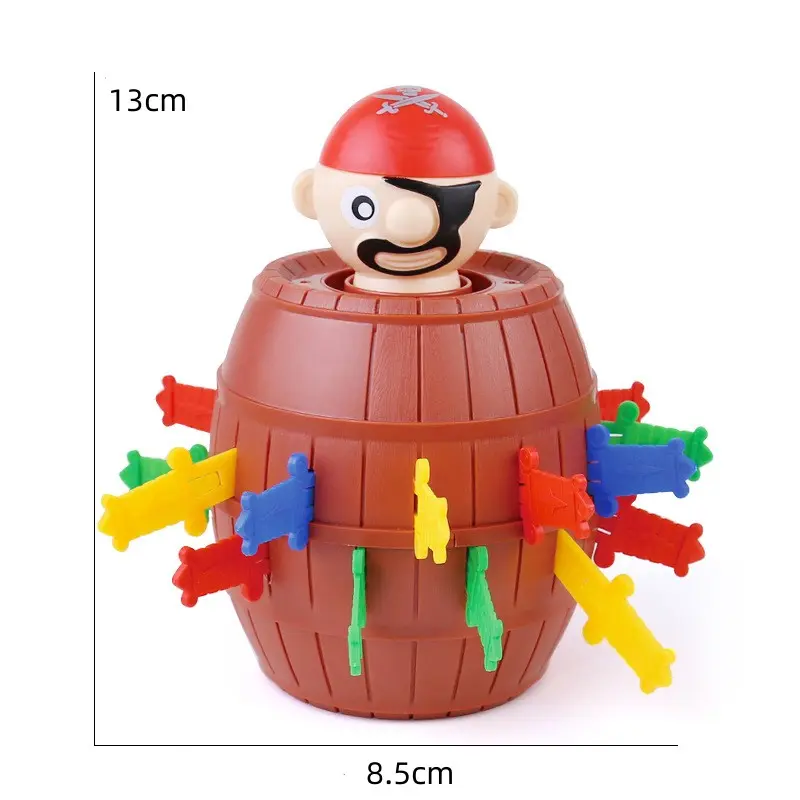 Funny Pirate Barrel Toys Lucky Game Jumping Pirates Bucket Sword Stab Tricky Toy Family Interactive Games For Child Kid Gift