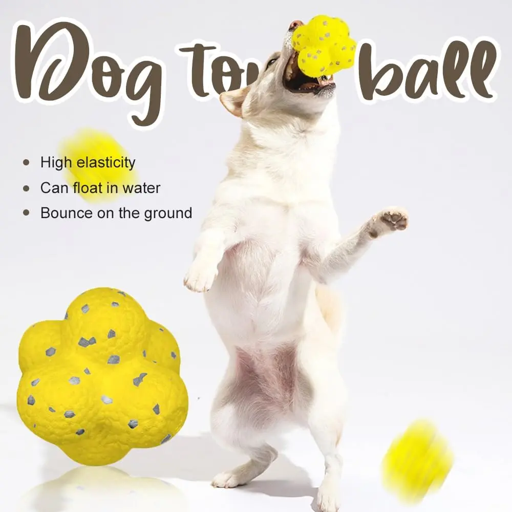 Pet Dog Toy Super Bite Resistant Ball Light Chew ETPU Ball High Elastic Interactive Throwing Flying Toys For Dogs Accessories