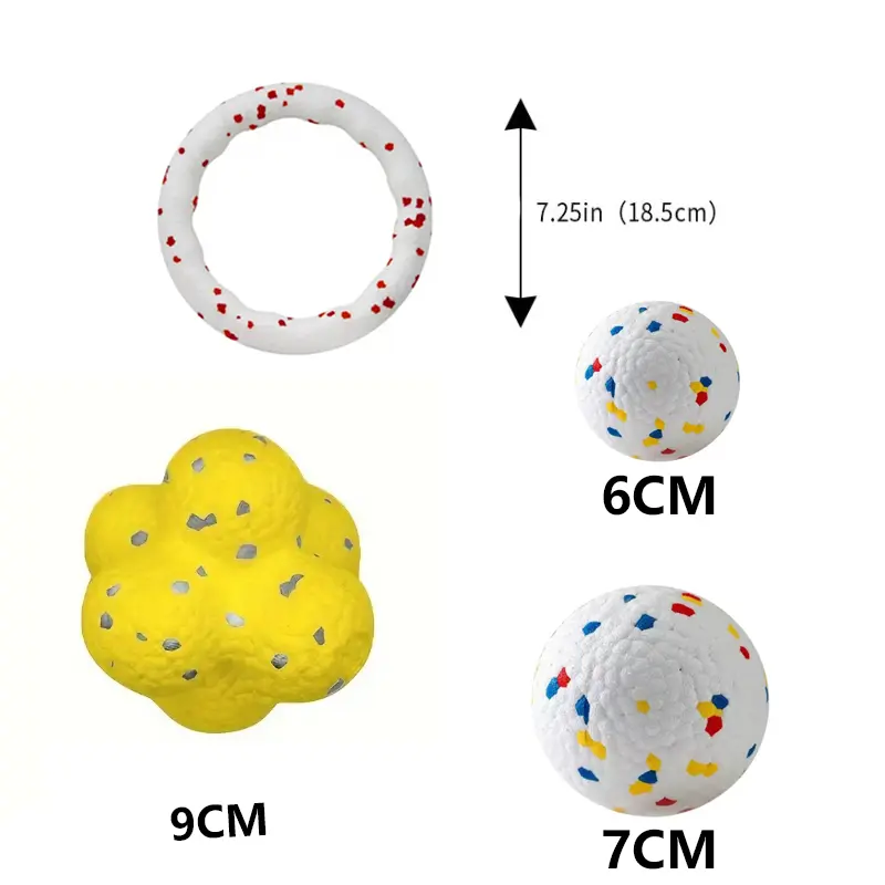 Pet Dog Toy Super Bite Resistant Ball Light Chew ETPU Ball High Elastic Interactive Throwing Flying Toys For Dogs Accessories
