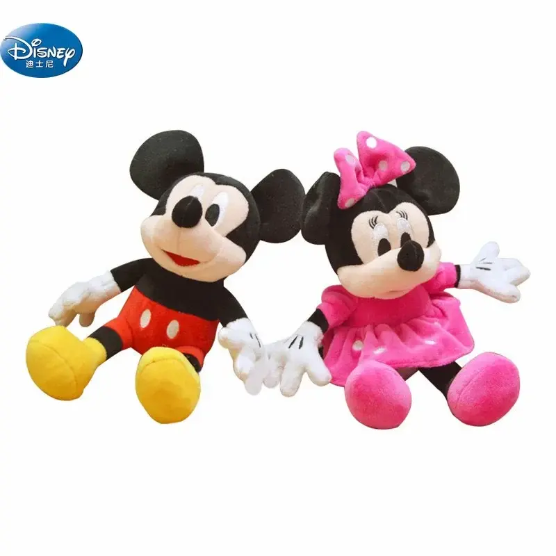 20cm Disney Minnie Mickey Plush Doll Anime Cartoon Kawaii Mickey Mouse Toys Girlfriend Surprise Couple Christmas Birthday Gifts