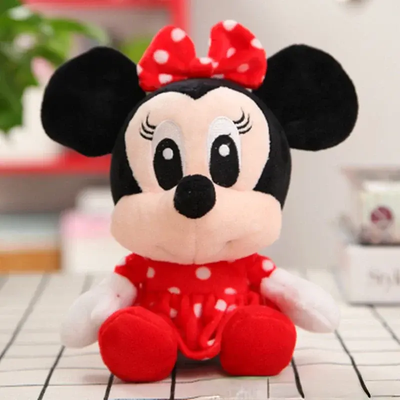 20cm Disney Minnie Mickey Plush Doll Anime Cartoon Kawaii Mickey Mouse Toys Girlfriend Surprise Couple Christmas Birthday Gifts