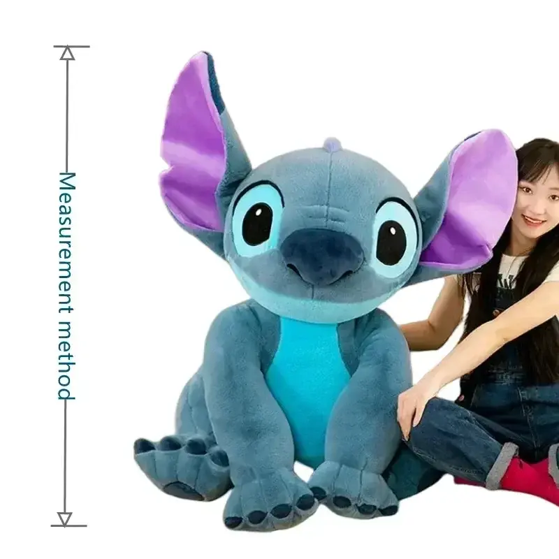 Disney Anime Lilo&Stitch Plush Stuffed Doll Cartoon Kawaii Animal Couple Sleeping Pillow Soft Material Toy Children Girl Gift