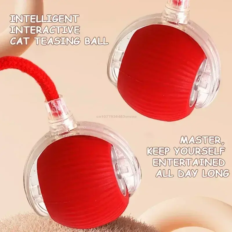 Interactive Rolling Cat Ball Dog Toy Rolling Ball for Indoor 360° Automatic Rolling Pet Ball Self RollingBall Pet Supplies