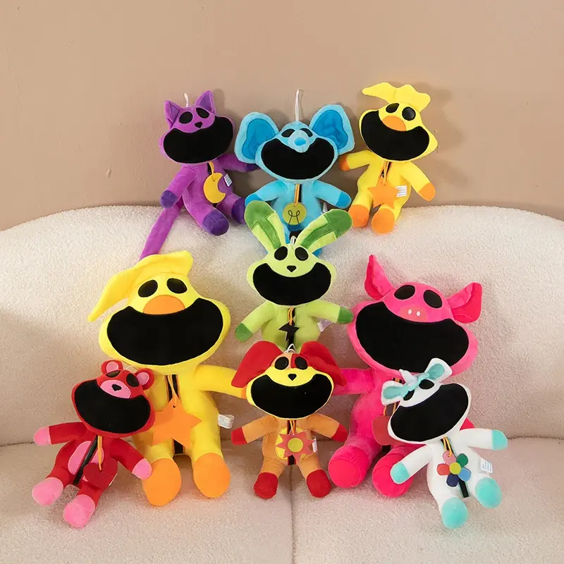 25/35cm Kawaii Smiling Critters Plush Dolls Catnap Dogday Stuffed Dolls Cartoon Aminal Plush Toys Kids Birthday Christmas Gifts