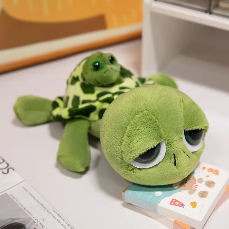 Turtle Doll Throw Pillow Mother And SonTurtle Doll New Cute Cartoon Turtle Plush Toy Big Eye Turtle Plush Toy Children Toy Gifts