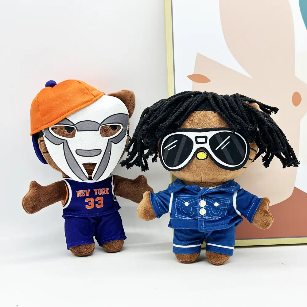 2025 New Hello Kitty Mf Doom Plush Doll Figure Stuffed Toys Cute Boys Girls Birthday Gifts