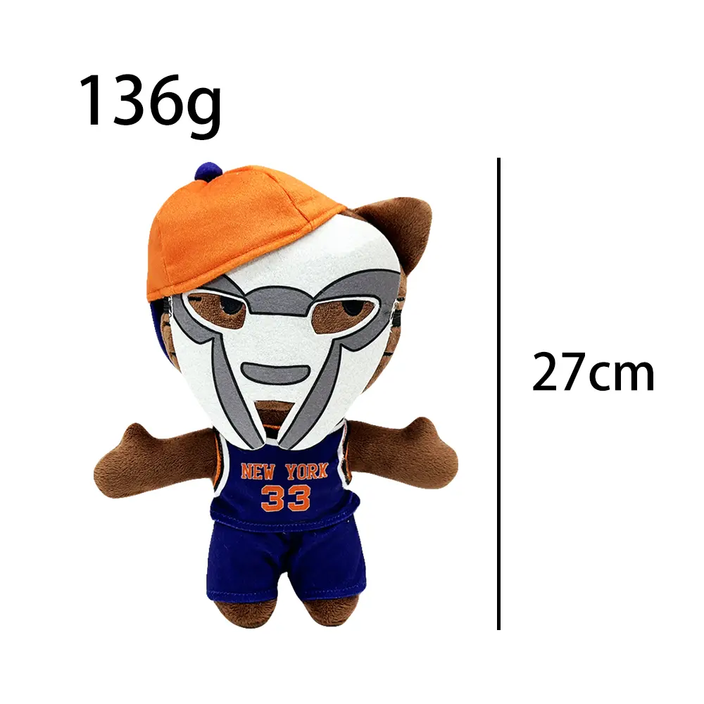 2025 New Hello Kitty Mf Doom Plush Doll Figure Stuffed Toys Cute Boys Girls Birthday Gifts