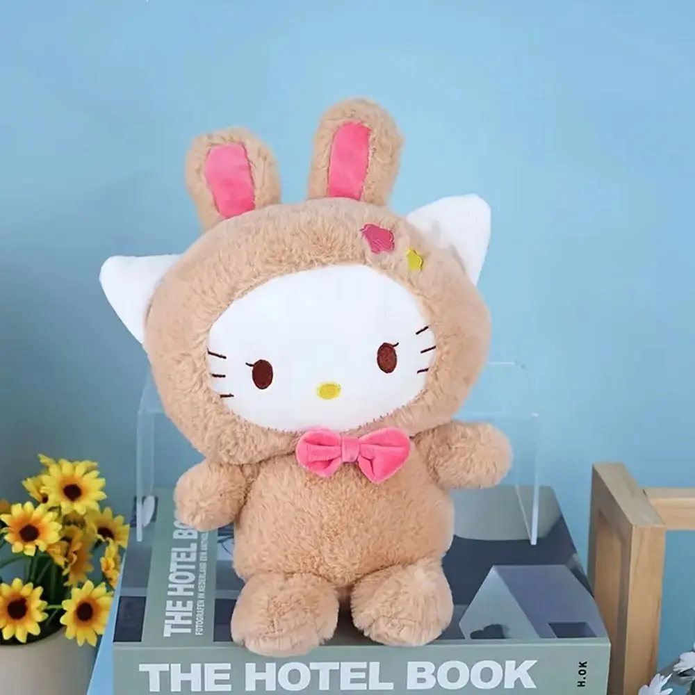 25cm Kawaii Sanrio Plush Toys Hello Kitty Kuromi My Melody Pillow Stuffed KT Cinnamoroll Plush Doll Toy Cute Birthday Gifts