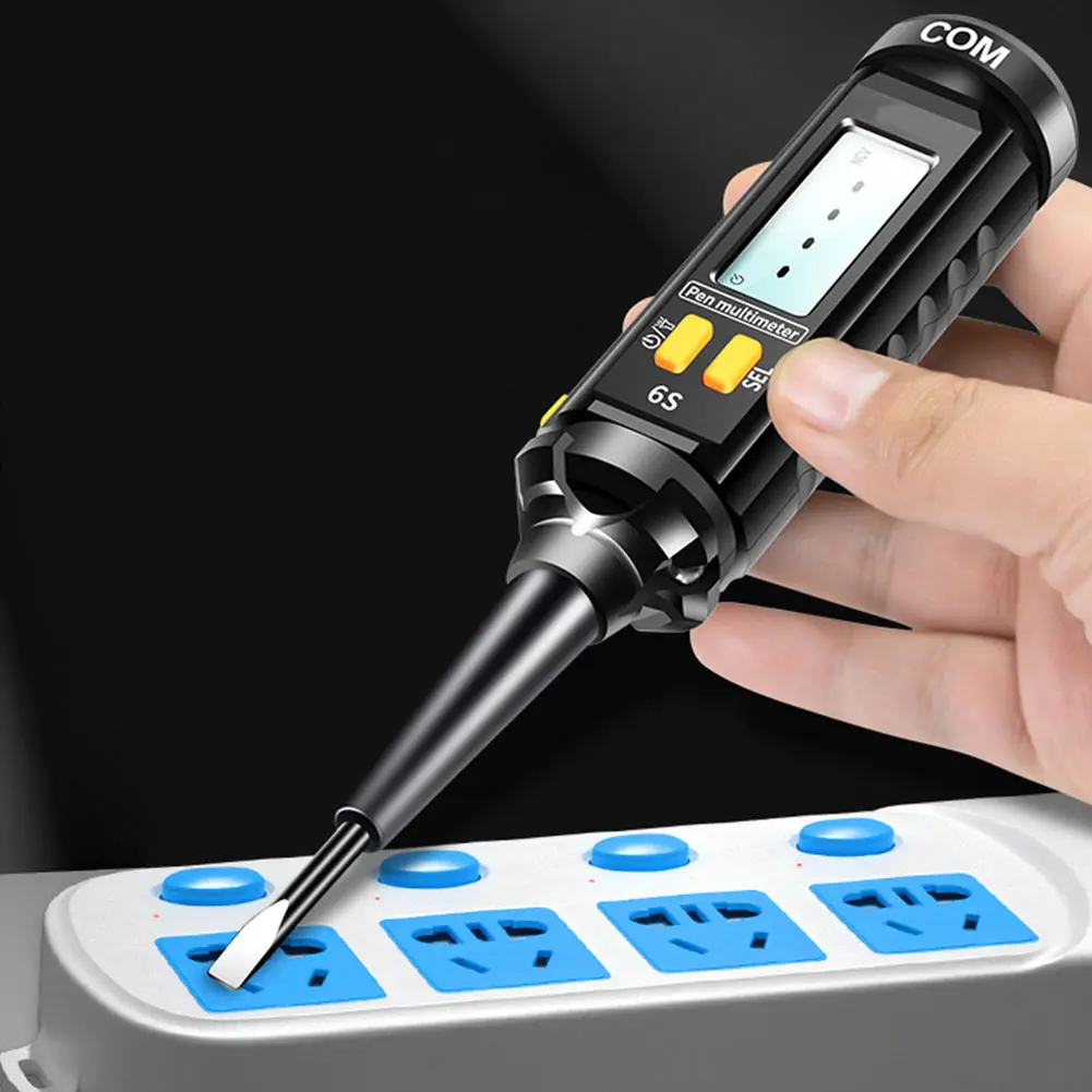 Pen Type Digital Multimeter 4000 Counts Non-Contact Voltmeter NCV Multimeter Pen Detect Wire Breakpoint Live/Null Wire Tester
