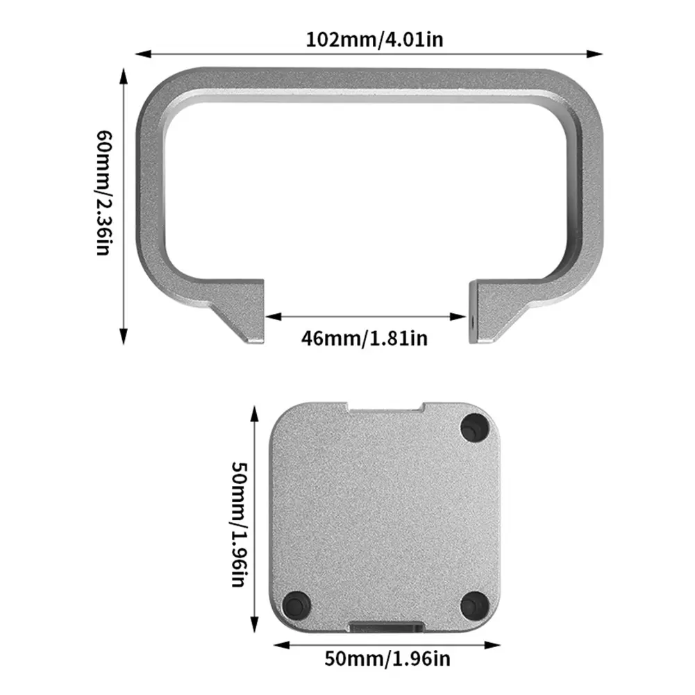 Aluminum Handle Kit Set Easy To Hold Aluminum Handle Kit Aluminum Handle Kit Parts for Bambu Lab A-1 Mini 3D Printer Accessories