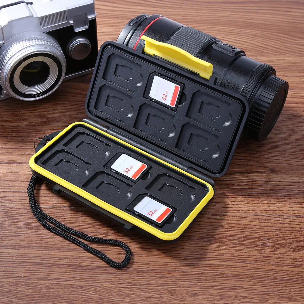 Multi-grid Memory Card Case Anti-Shock Water-Resistant Memory Card Case Protector Cover Large Capacity for ID Credit Card Holder