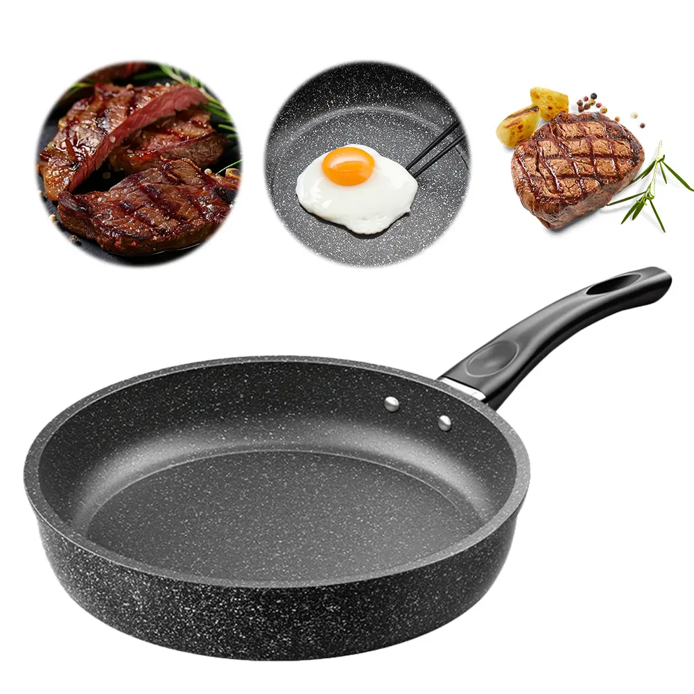 22/24/26/28cm Omelette Skillet Nonstick Saute Pan Maifan Stone Chef Pan Cooking Pan Omelette Pan Induction Compatible