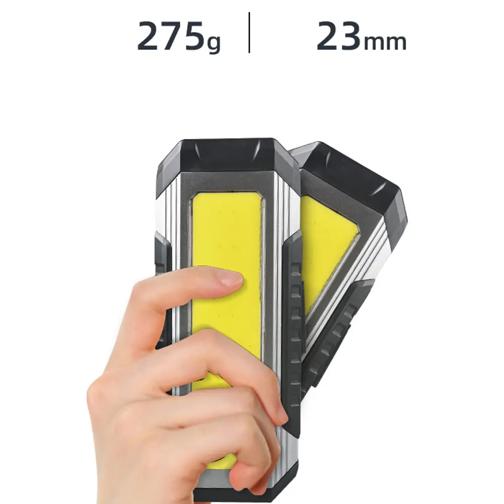 LED COB Flashlight Multifunctional with Magnet Flashlight Searchlight Dimmable Portable Lantern Waterproof for Outdoor Equipment