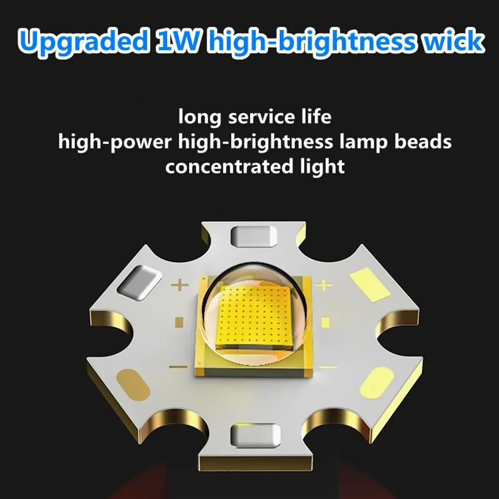 10 Pack Flashlight Rechargeable with 3 Modes LED Flashlight Mini Camping Flashlight Waterproof Flash Light for Emergency Home