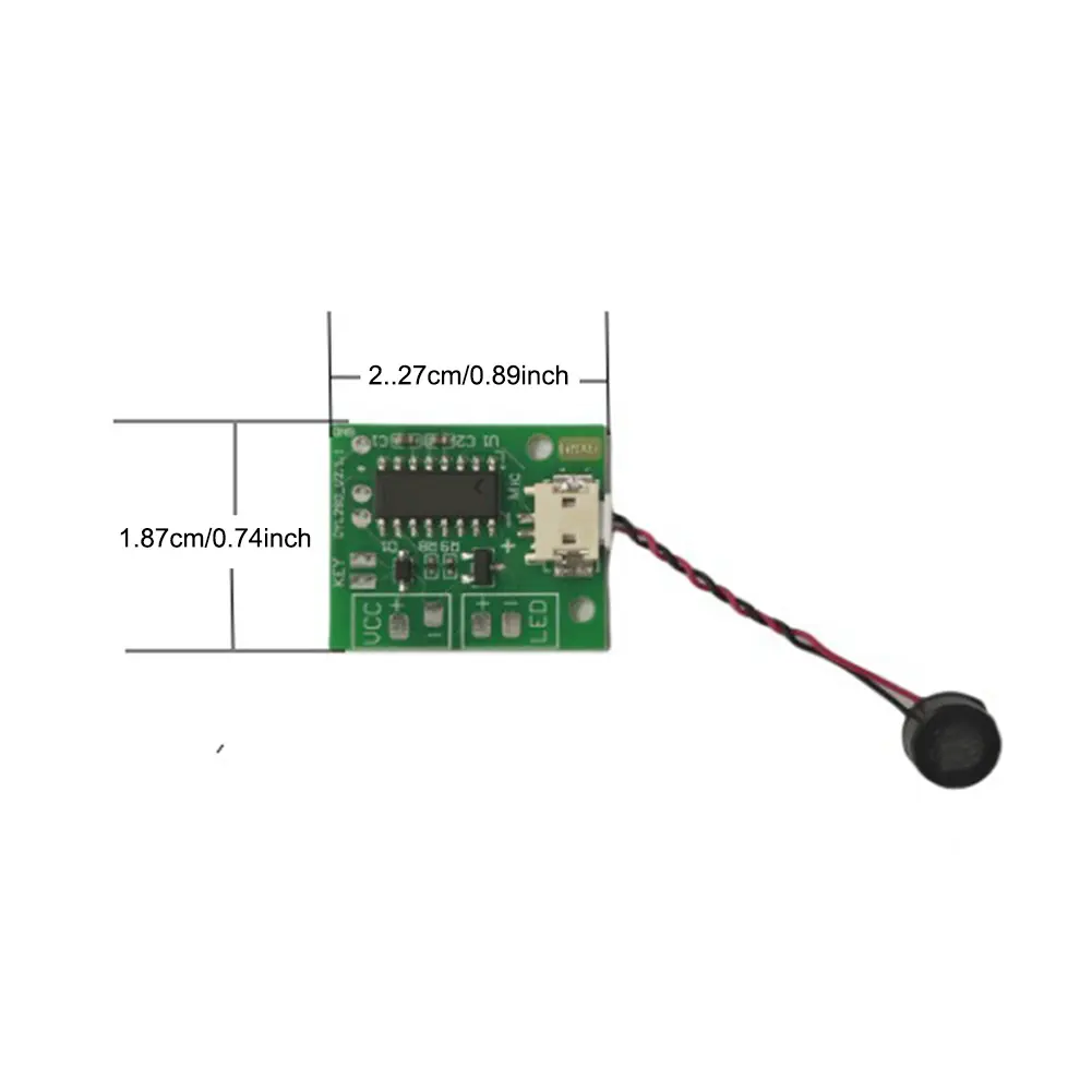 5-20PCS DC 3.7V-5V AI Offline Voice Switches Control Board Sound Control Circuit Driver Board Tools for Single Color Night Light