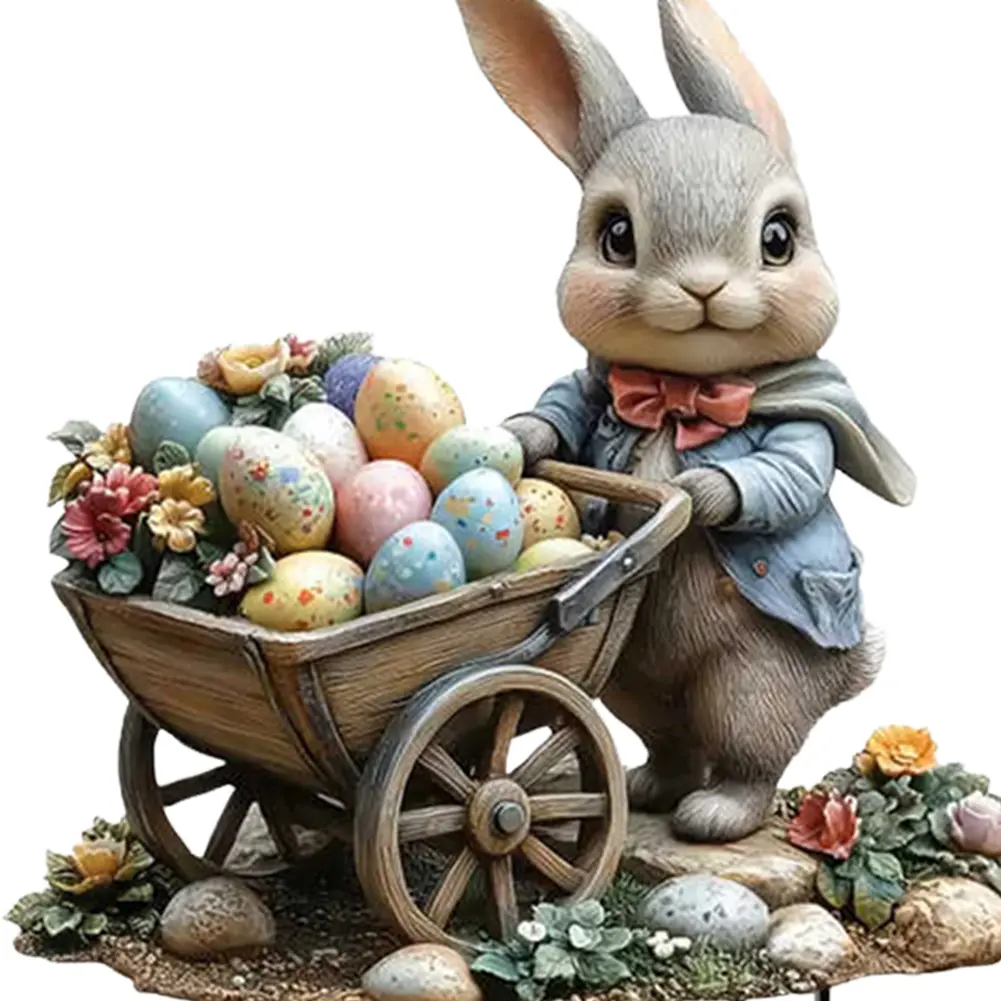 Easter Acrylic Garden Stake Decoration Multi-Function Yard Ornaments Waterproof Patio Sculpture for Outdoor Decoration