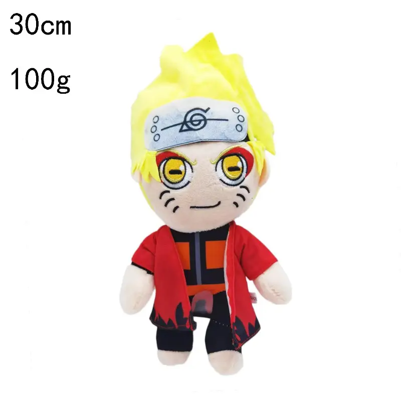 New Naruto Plush Toy Classic Japanese Anime Peripheral Doll Naruto Kakashi I Love Luo Doll Children's Birthday Gift