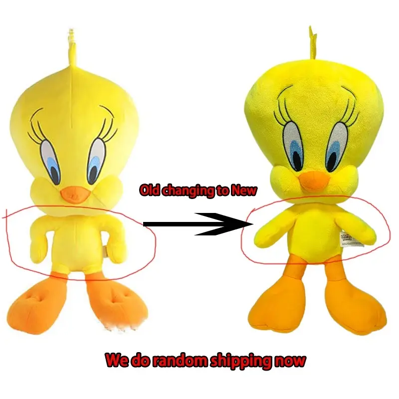 Kawaii Big Looney Tunes Bugs Bunny Plush Toy Doll Tweety Bird Bunny Anime Cartoon Movie Plushies Stuffed Doll Toys Gift