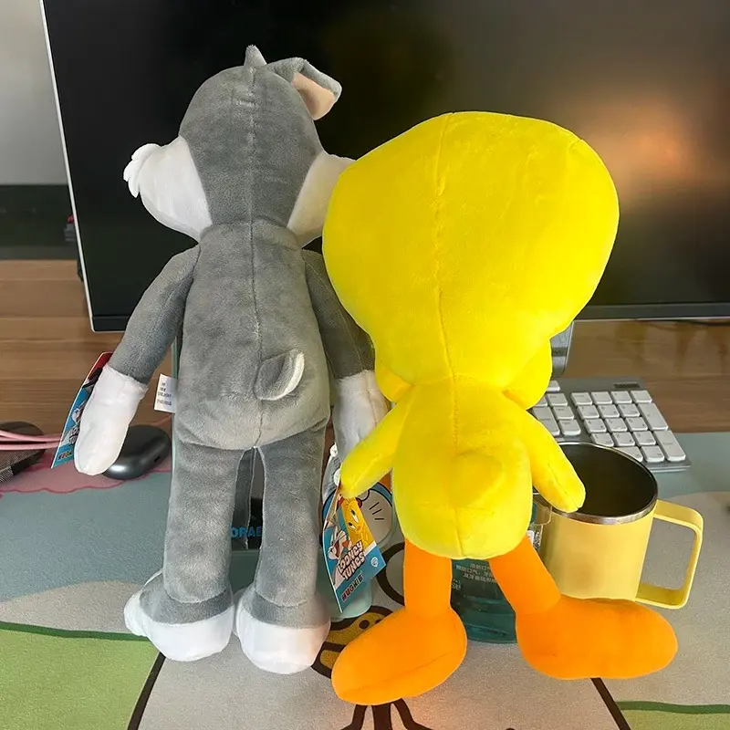 Kawaii Big Looney Tunes Bugs Bunny Plush Toy Doll Tweety Bird Bunny Anime Cartoon Movie Plushies Stuffed Doll Toys Gift