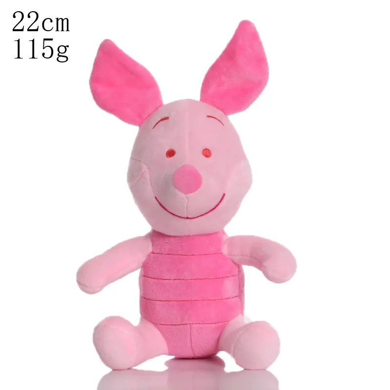 4pcs 21-25cm Cartoon Figure Cute Animal Donkey Pijie Winnie The Pooh Tigger Toy Doll Children Birthday Room Ornament Gift