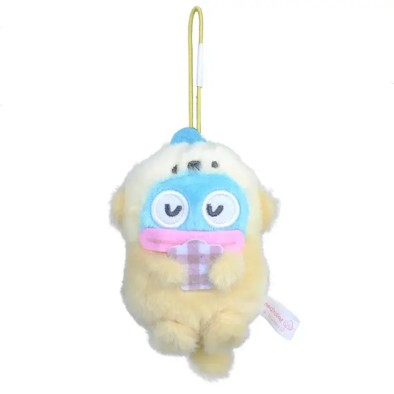 Cartoon Sanrio Hangyodon Plush Toy Cross-Dressing Otter Hugs Shell Series Kawaii Stuffed Doll Bag Pendant Keychain Holiday Gift