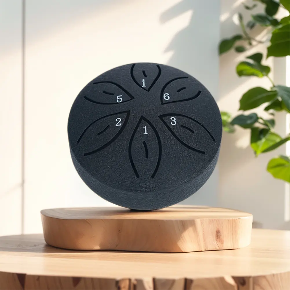 3 Inches 6 Notes Rain Drum for Outside Rain Drum Instrument Mini Handpan Drum for Yoga Meditation Unique Gift