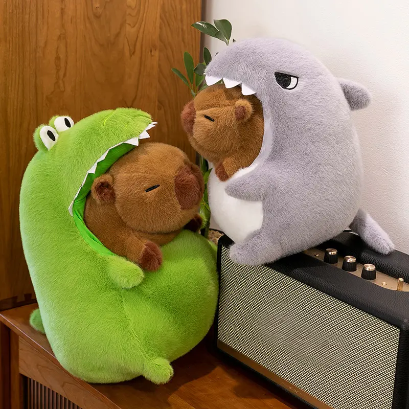 30cm 40cm Cute Capybara Peripheral Plush Doll Capibara Plush Doll Giant Kawaii Stuffed Animal Doll Children Birthday Gift Toy ﻿