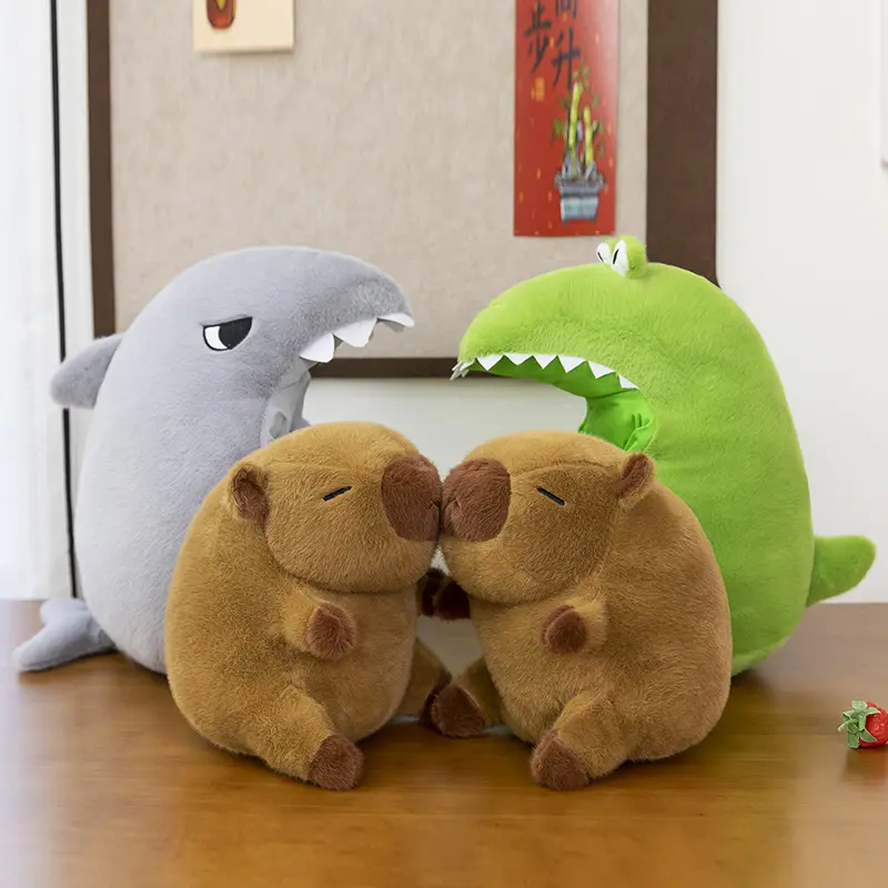 30cm 40cm Cute Capybara Peripheral Plush Doll Capibara Plush Doll Giant Kawaii Stuffed Animal Doll Children Birthday Gift Toy ﻿