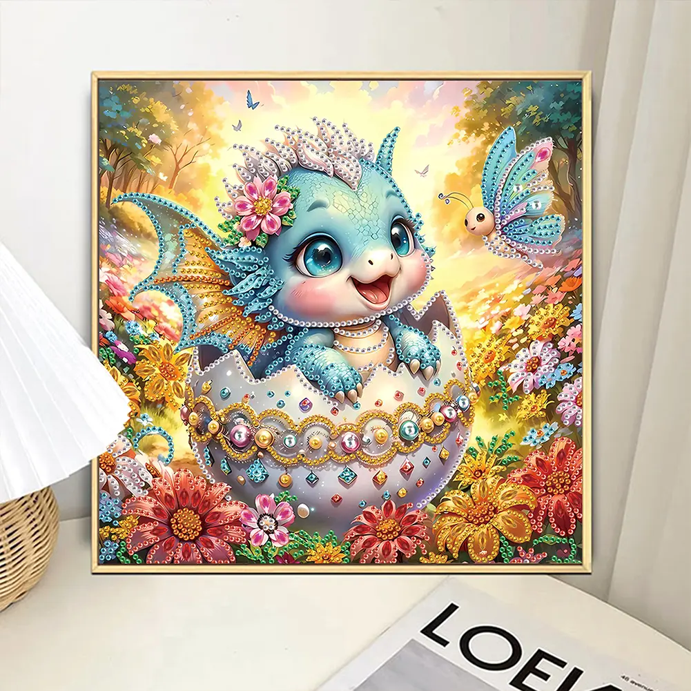 Creative Diamond Painting Kit Easter Art Craft Decoration Kit 5D DIY Partial Special Shaped Drill Home Wall Ornaments 30*30cm 