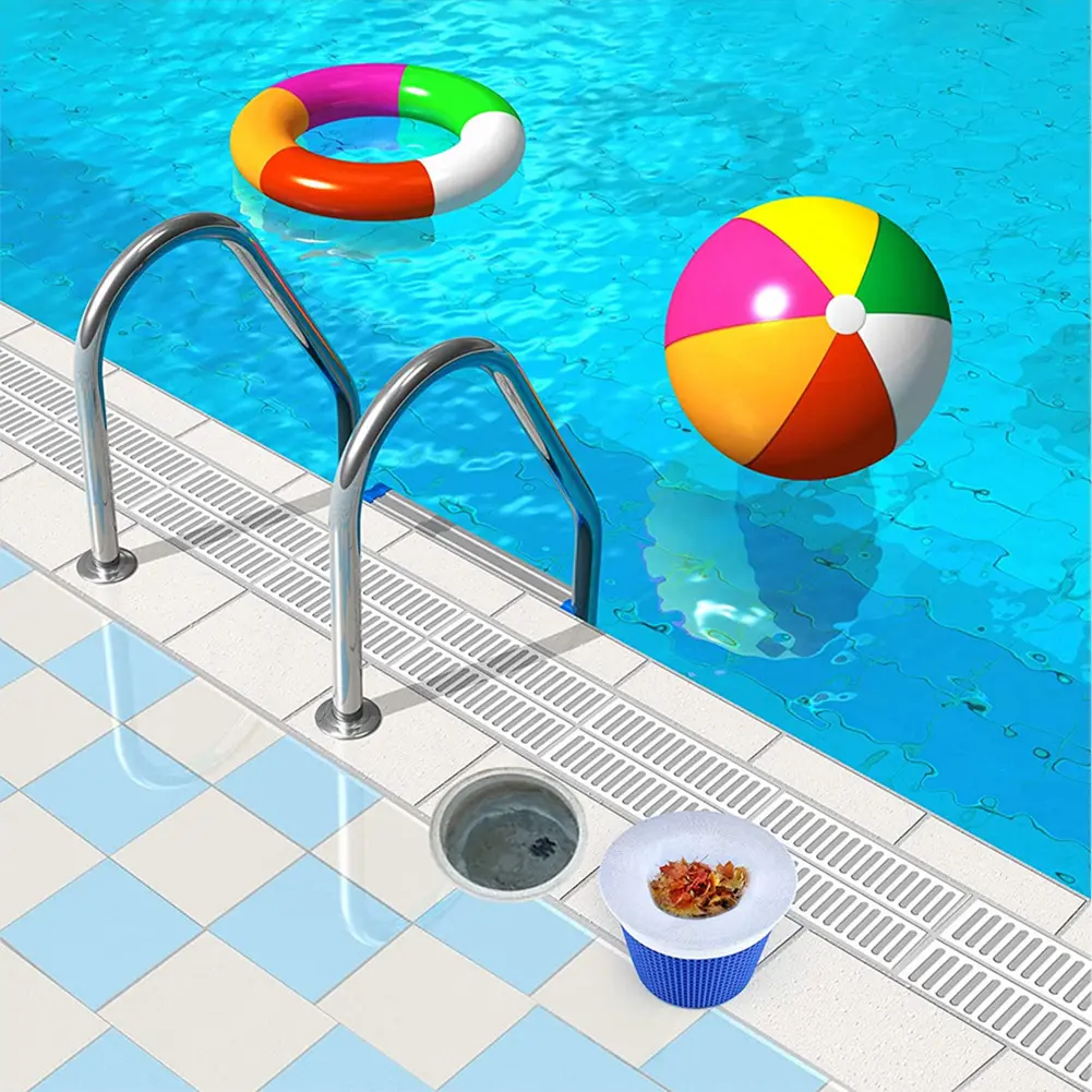 Pool Skimmer Socks Reusable Filter Replacement Savers Nylon Mesh Pool Filter Baskets Cleaner for In-Ground Above Ground Pools
