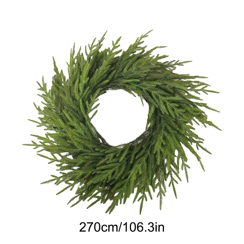 Christmas Garland Realistic Christmas Greenery Garland Soft Bendable Real Touch Garland for Mantel and Staircase Holiday Decor