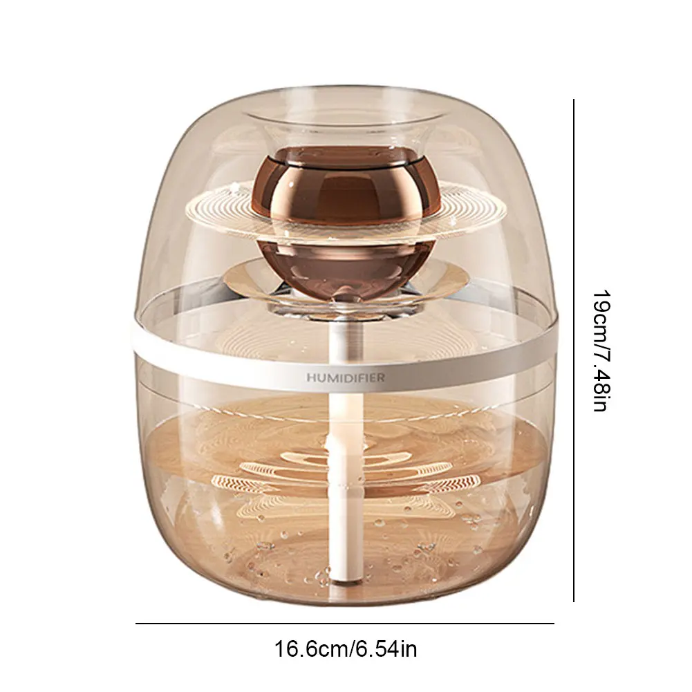 1.8L Air Humidifier with Night Light Double Spray Humidifier USB Rechargeable Cool Mist Humidifier for Bedroom Living Room 2025